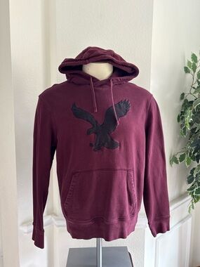 American Eagle Hoodie Deep Maroon Sweatshirt